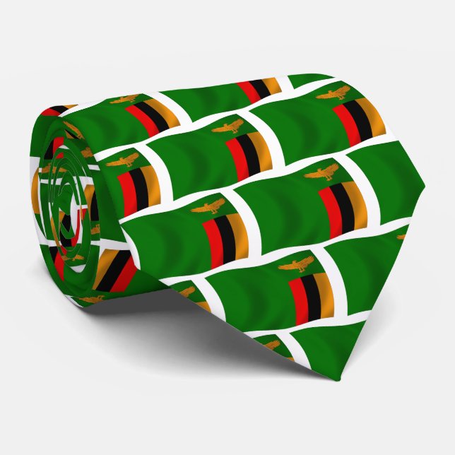 Corbata de la Bandera de Zambia (Enrollado)