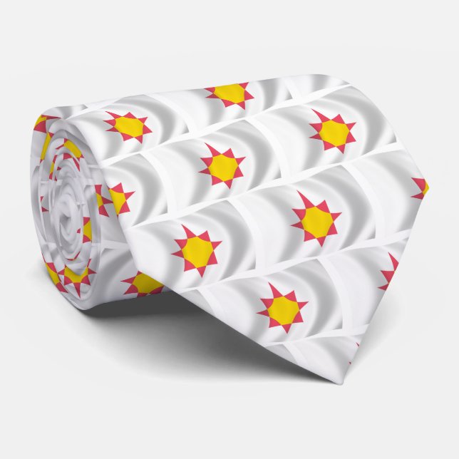 Corbata de la Bandera Novial (Enrollado)