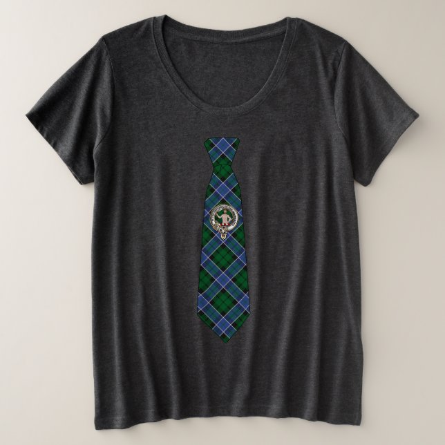 Corbata de la insignia y tartán del clan escocés A (Anverso del diseño)
