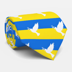 Corbata de la paloma de la paz de la bandera de Uc