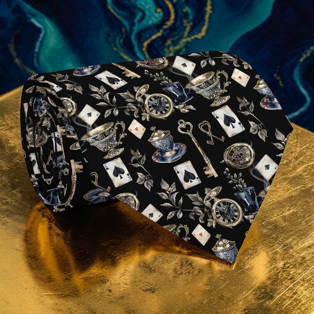 Corbata de lazo con patrón clásico de Wonderland (Subido por el creador)