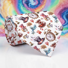 Corbata de lazo con patrón clásico de Wonderland