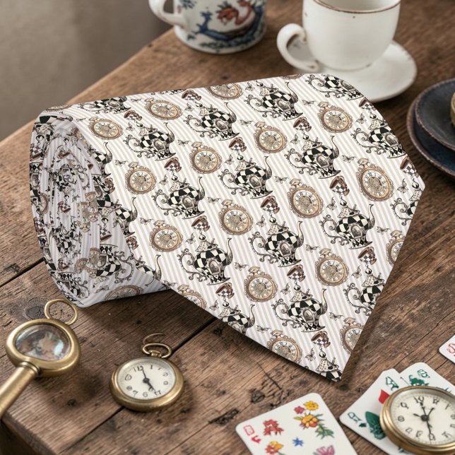 Corbata de lazo con patrón clásico de Wonderland (Subido por el creador)