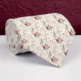 Corbata de lazo con patrón clásico de Wonderland