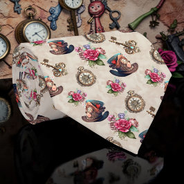Corbata de lazo con patrón clásico de Wonderland