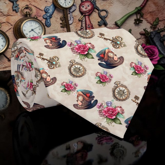 Corbata de lazo con patrón clásico de Wonderland (Subido por el creador)