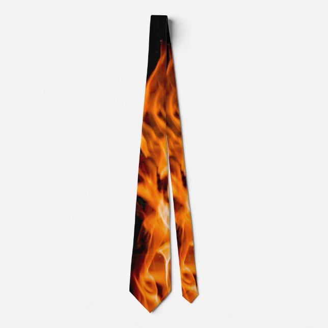 corbata de llama naranja (Anverso)