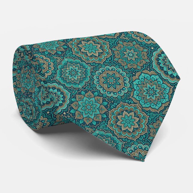 Corbata de lujo para boda estilo Damask para padri (Enrollado)