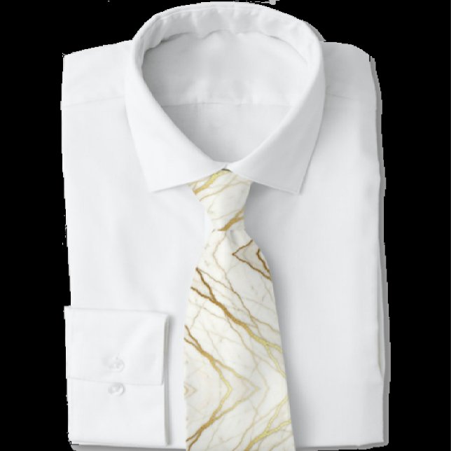 Corbata de lujo para bodas y eventos | Mármol blan (Subido por el creador)