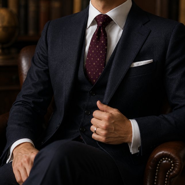Corbata de lujo Plum Noir Antiguo Champagne (Subido por el creador)