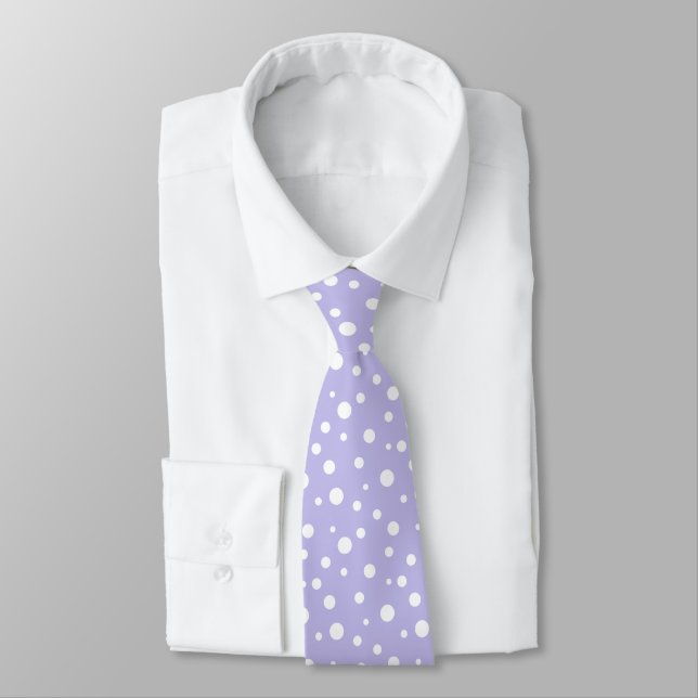 Corbata de lunares para hombres (Atado)