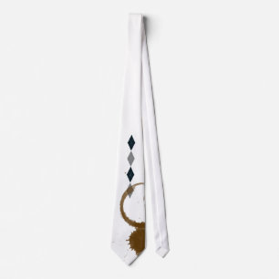 corbata de mancha de café