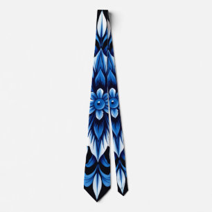 corbata de mandala zafiro