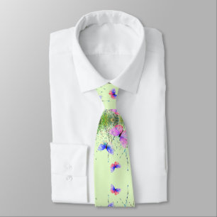 Corbata de Mariposas de Primavera