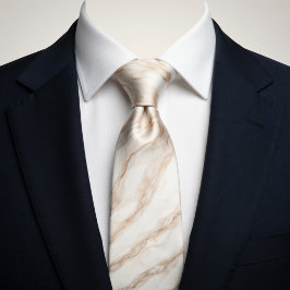 Corbata de mármol beige elegante | Piedra neutra d