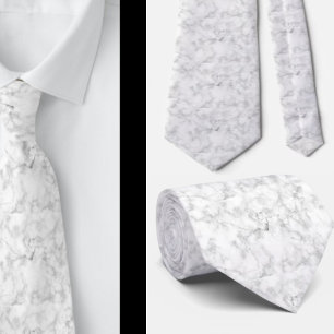 Corbata de mármol blanco - Corbata formal corporat