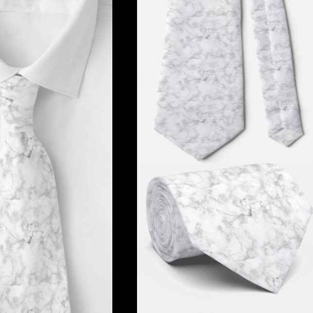 Corbata de mármol blanco - Corbata formal corporat (Subido por el creador)