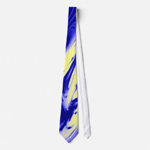Corbata de mármol del diseñador del azul y del o
