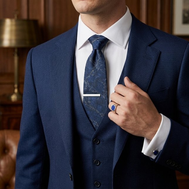 Corbata de mármol ejecutivo Navy & Graphite (Subido por el creador)