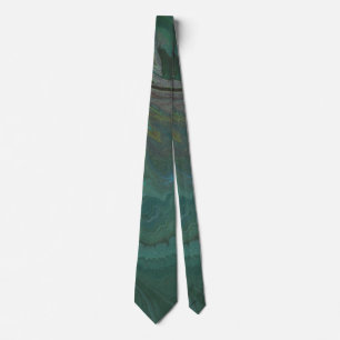 Corbata de mármol verde abstracto Jade 1