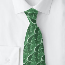 Corbata de mármol verde cazador