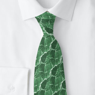 Corbata de mármol verde cazador
