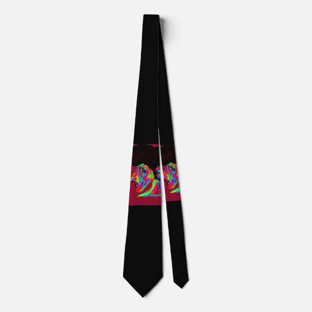 Corbata de mujer lobo Luna (Anverso)