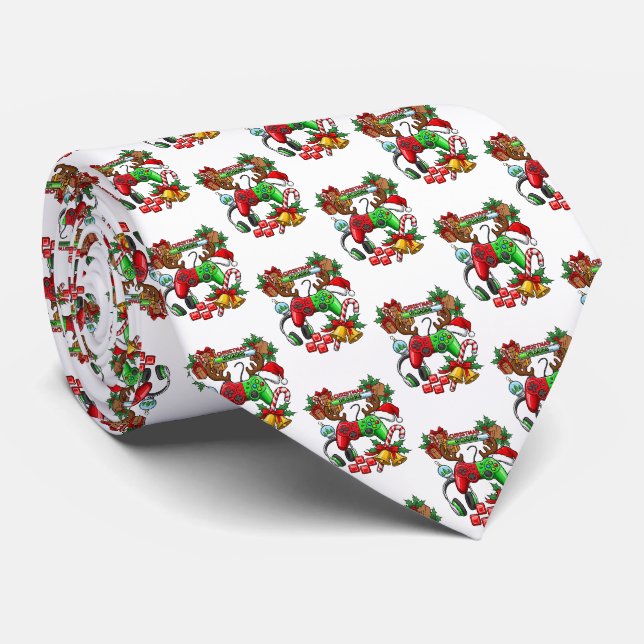 Corbata de Navidad (Enrollado)