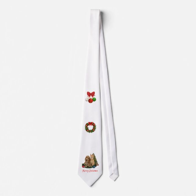 Corbata de Navidad animal (Anverso)