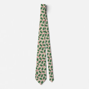 Corbata de Navidad con Acebo
