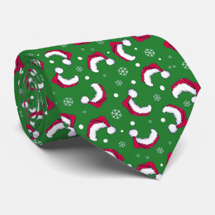 Corbata de Navidad con sombrero de Santa