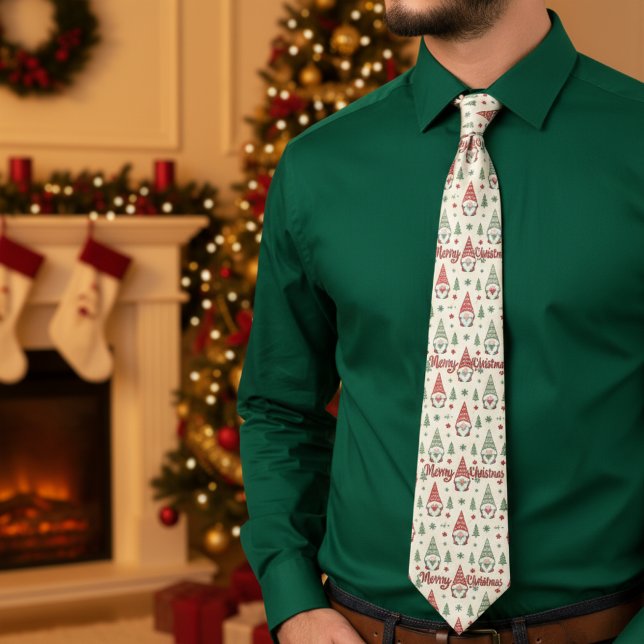 Corbata de Navidad Gnomo Escandinavo (Subido por el creador)