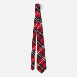 Corbata de Navidad Personalizada Plaid Colorida El