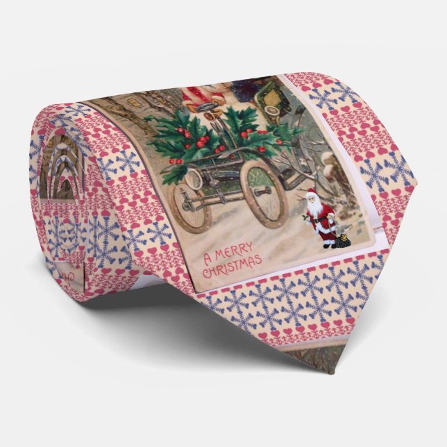 Corbata de Navidad, Vintage (Enrollado)