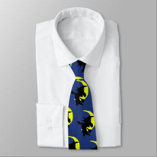 Corbata de novedad de Halloween azul oscuro de bru