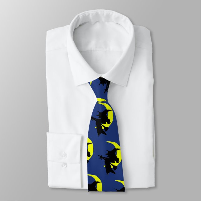 Corbata de novedad de Halloween azul oscuro de bru (Atado)