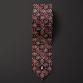 Corbata de Novio con Mandala con Incrustaciones de
