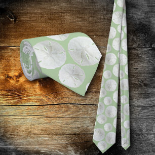 Corbata de novio en dólares de arena boda verde sa