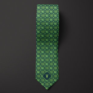 Corbata de novio Mandala Verde Forrest