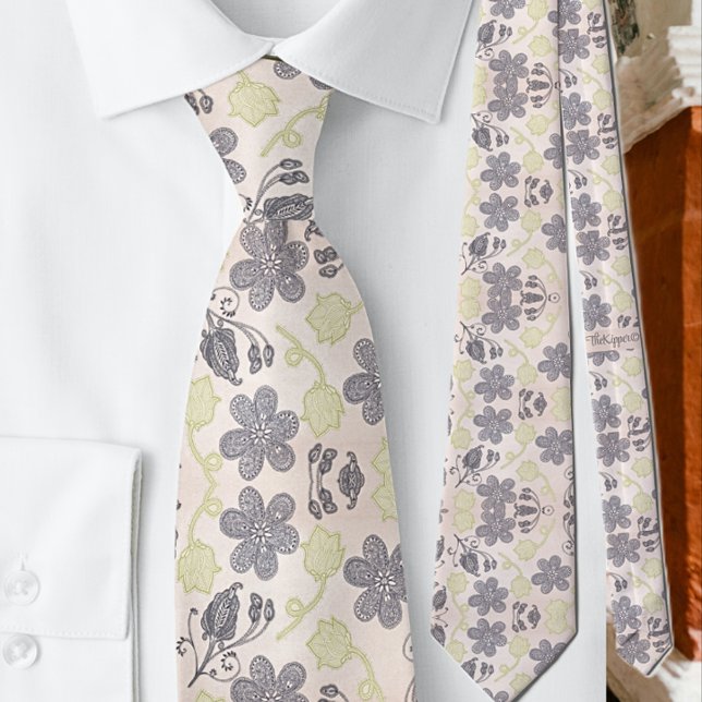 Corbata de ocasión especial botánica rosa pastel f (Subido por el creador)