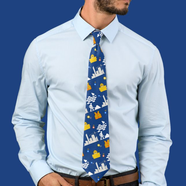 Corbata de padre de profesión de construcción / in (Subido por el creador)