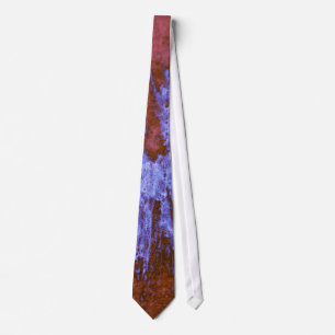 Corbata de Paintball Morado sobre Rojo
