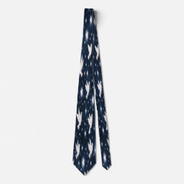 Corbata de Palomas Blancas y Estrellas