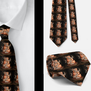 Corbata de panadería de pastel de boda