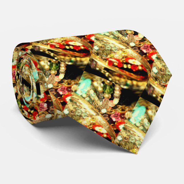 Corbata de papel de joyas variadas (Enrollado)