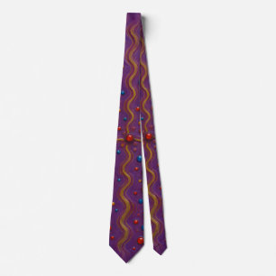 Corbata de patrón abstracto de lujo: arte de diseñ