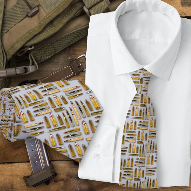 Corbata de patrón de cartuchos de munición negra (Subido por el creador)