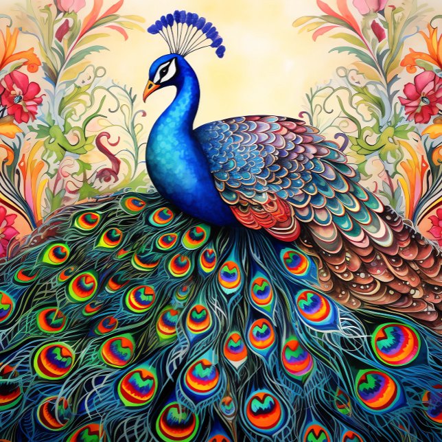 Corbata de pavo real elegante única y audaz (Subido por el creador)