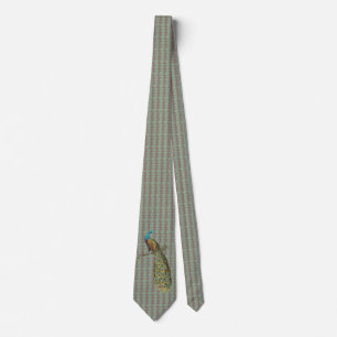 Corbata de pavo real para bodas y ocasiones especi
