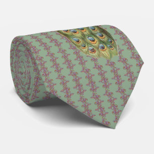 Corbata de pavo real para bodas y ocasiones especi